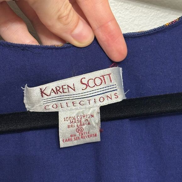 Vintage 90s Corduroy Pinafore Midi Dress - Size 10 - Picture 6 of 7